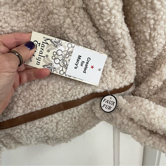 Maralyn Faux Shearling/leather SHERPA jacket NWT - Picture 2 of 4